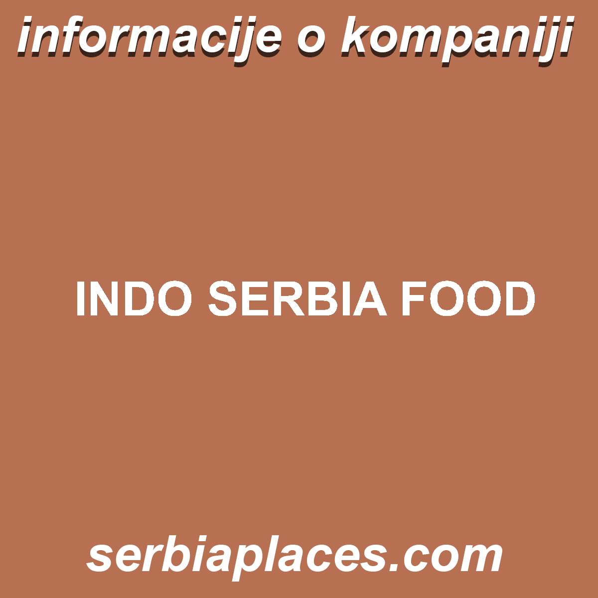 INDO SERBIA FOOD