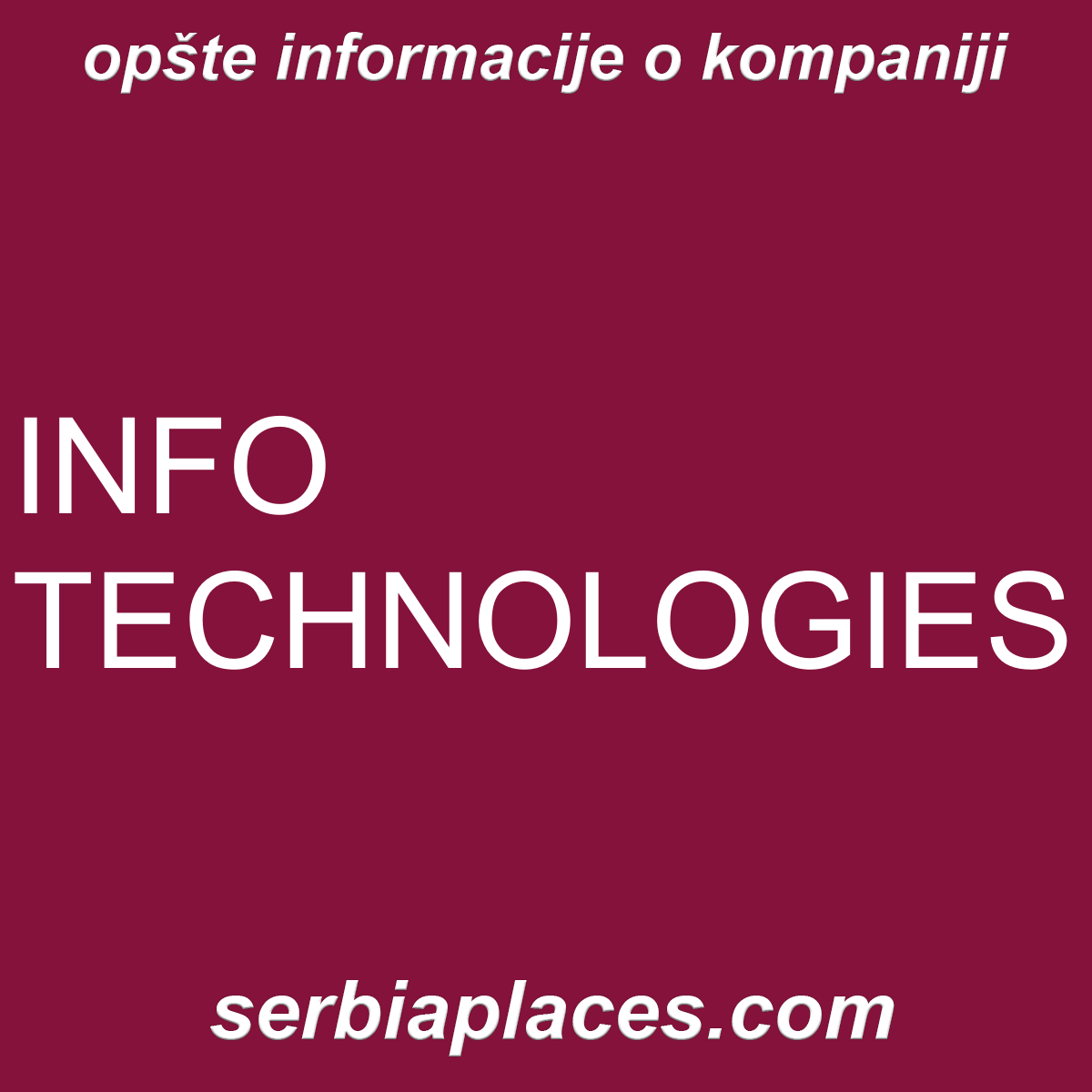 INFO TECHNOLOGIES
