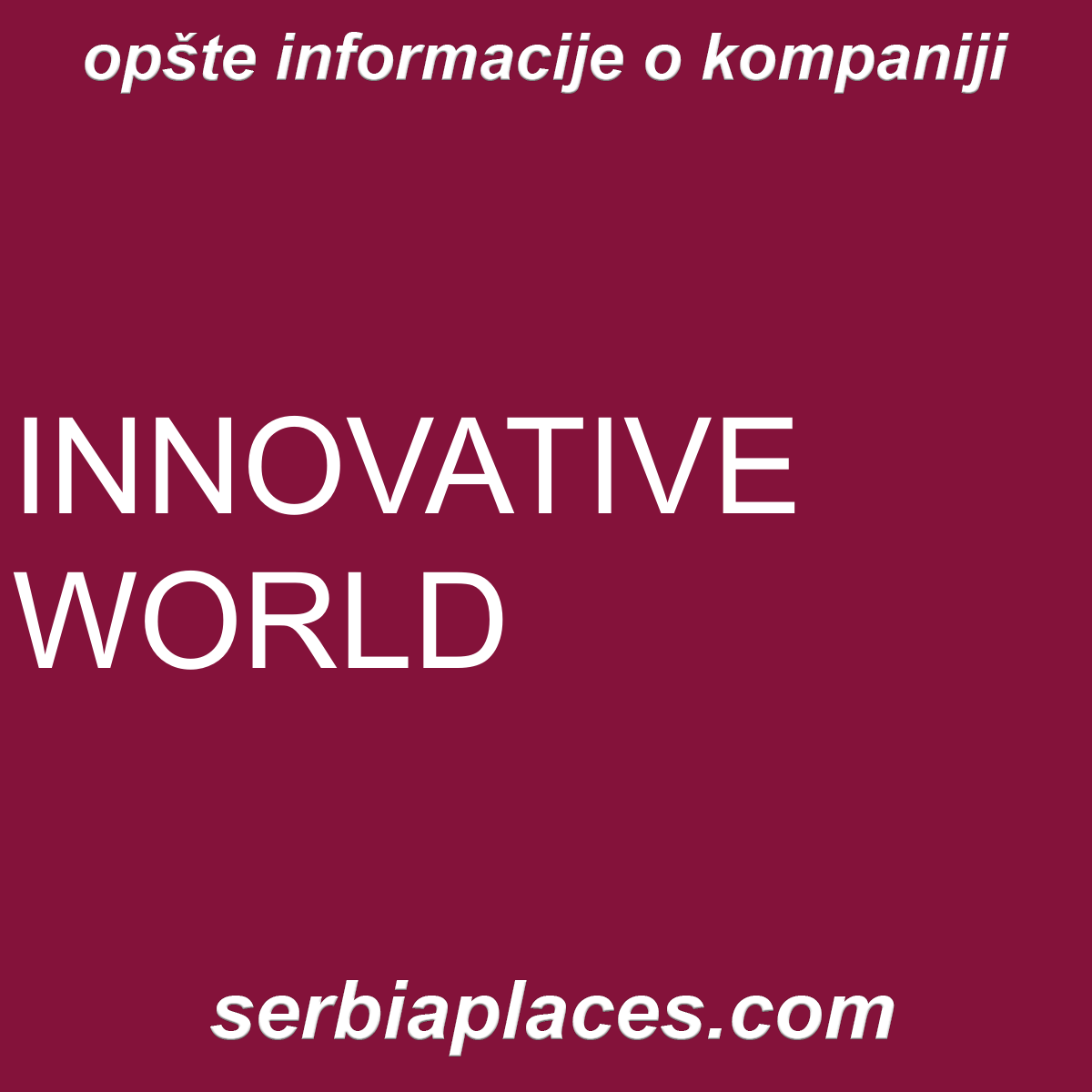 INNOVATIVE WORLD