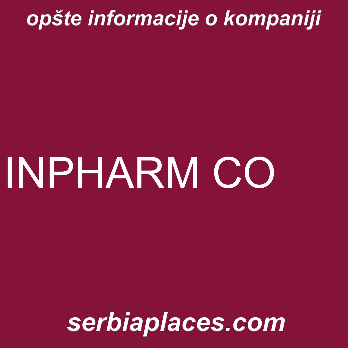 INPHARM CO