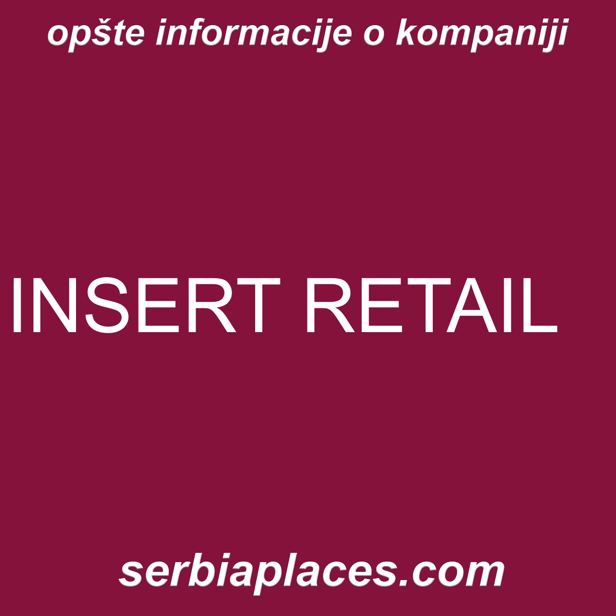 INSERT RETAIL