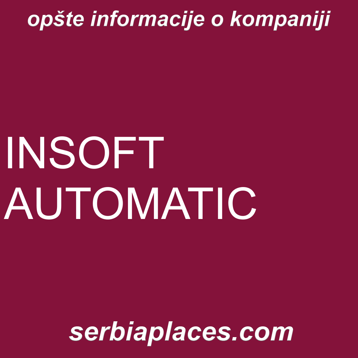 INSOFT AUTOMATIC