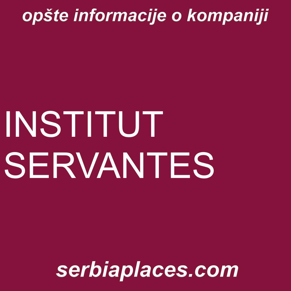 INSTITUT SERVANTES