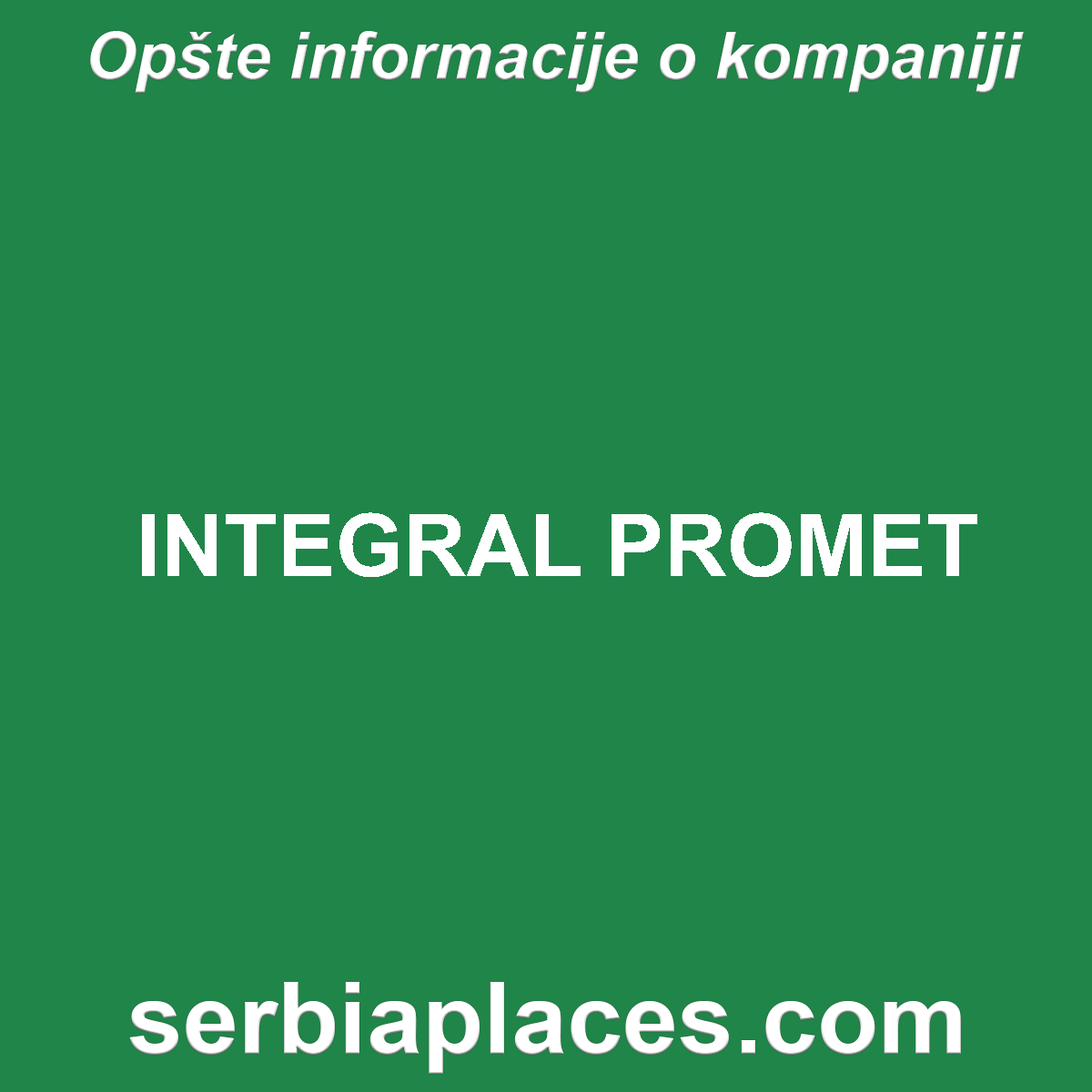 INTEGRAL PROMET