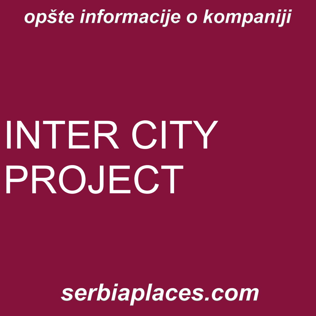 INTER CITY PROJECT