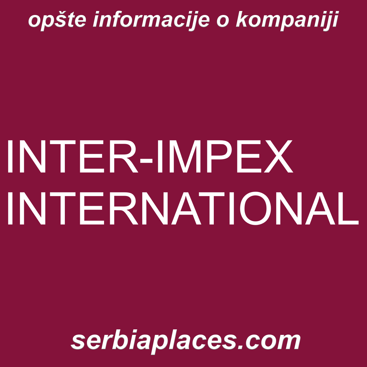 INTER-IMPEX INTERNATIONAL