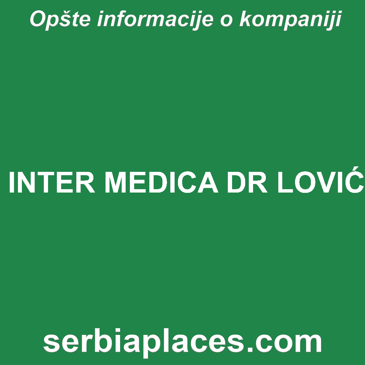 INTER MEDICA DR LOVIĆ