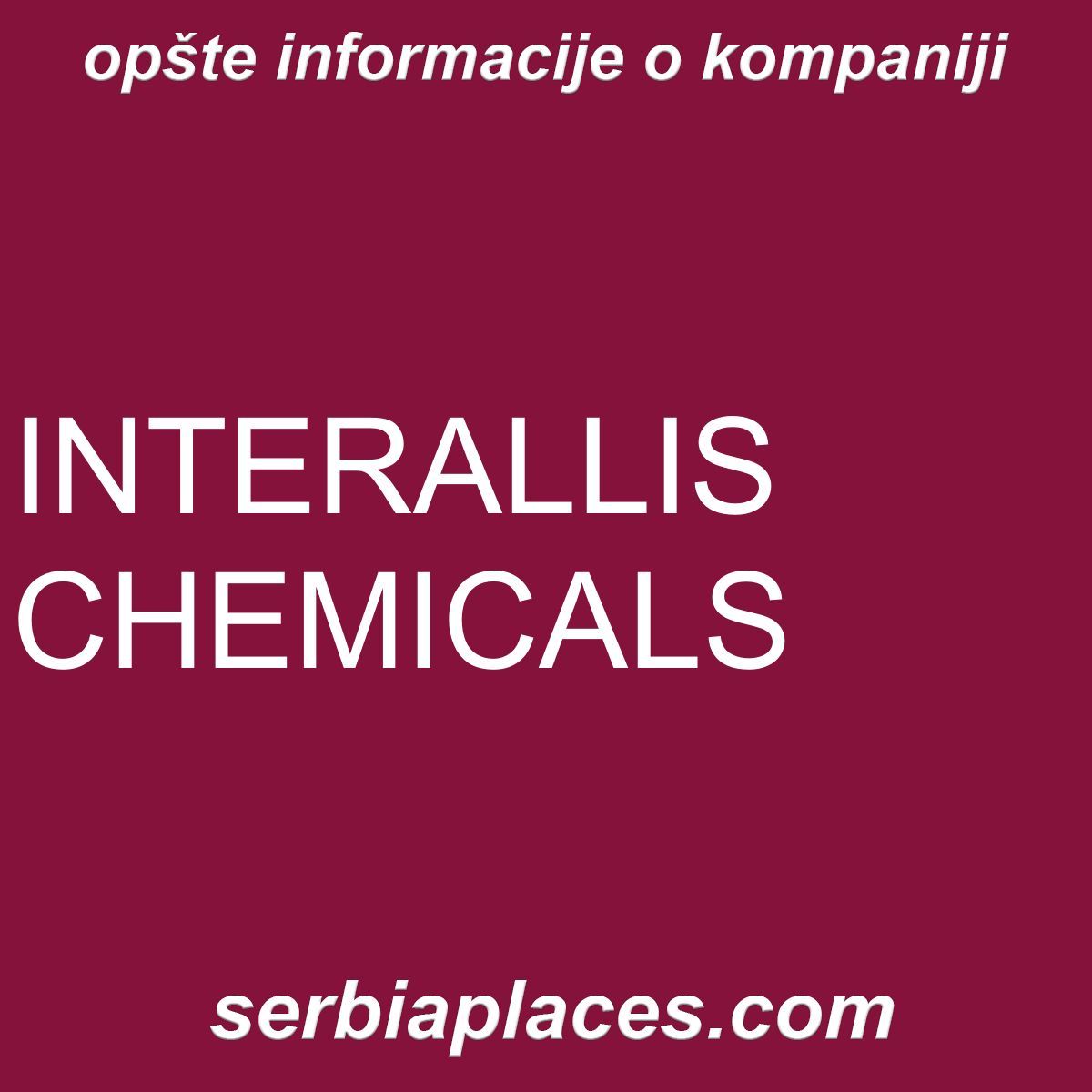 INTERALLIS CHEMICALS