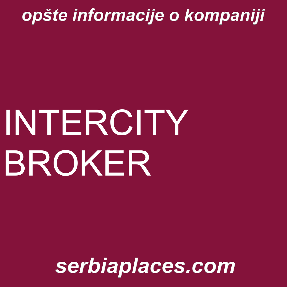 INTERCITY BROKER