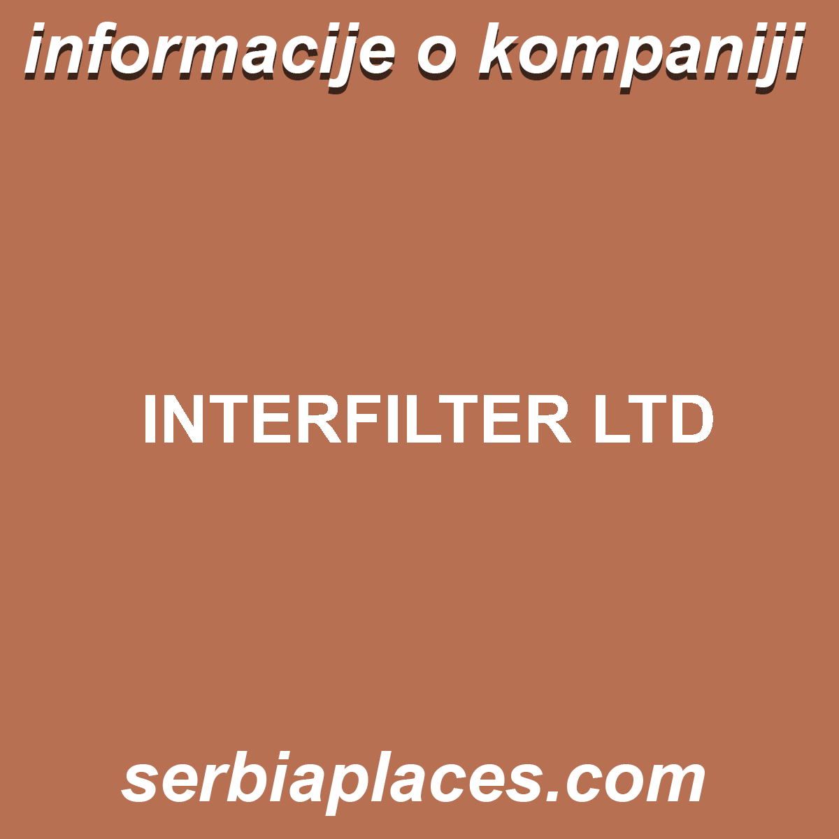 INTERFILTER LTD