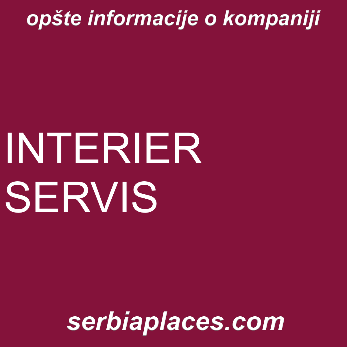 INTERIER SERVIS