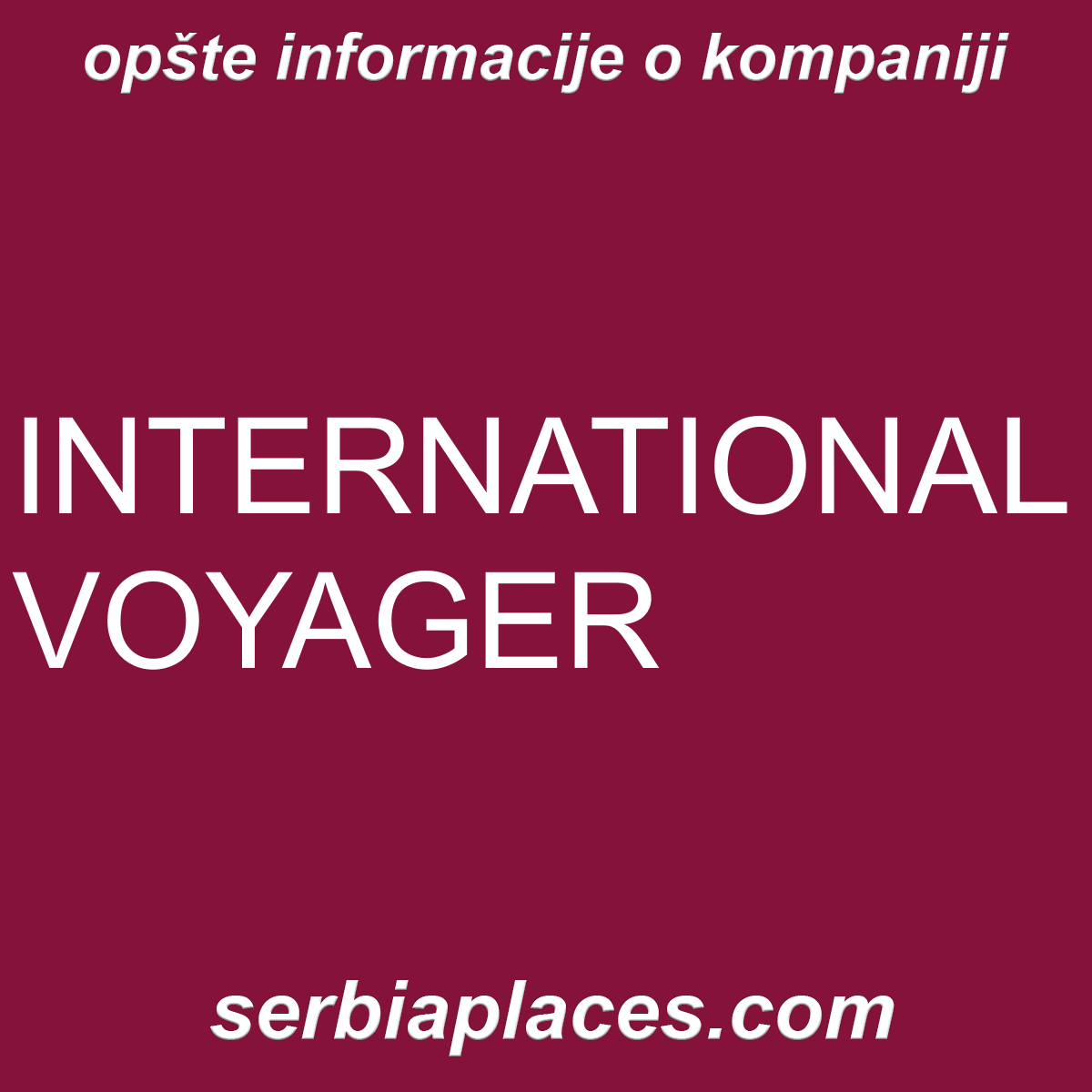 INTERNATIONAL VOYAGER