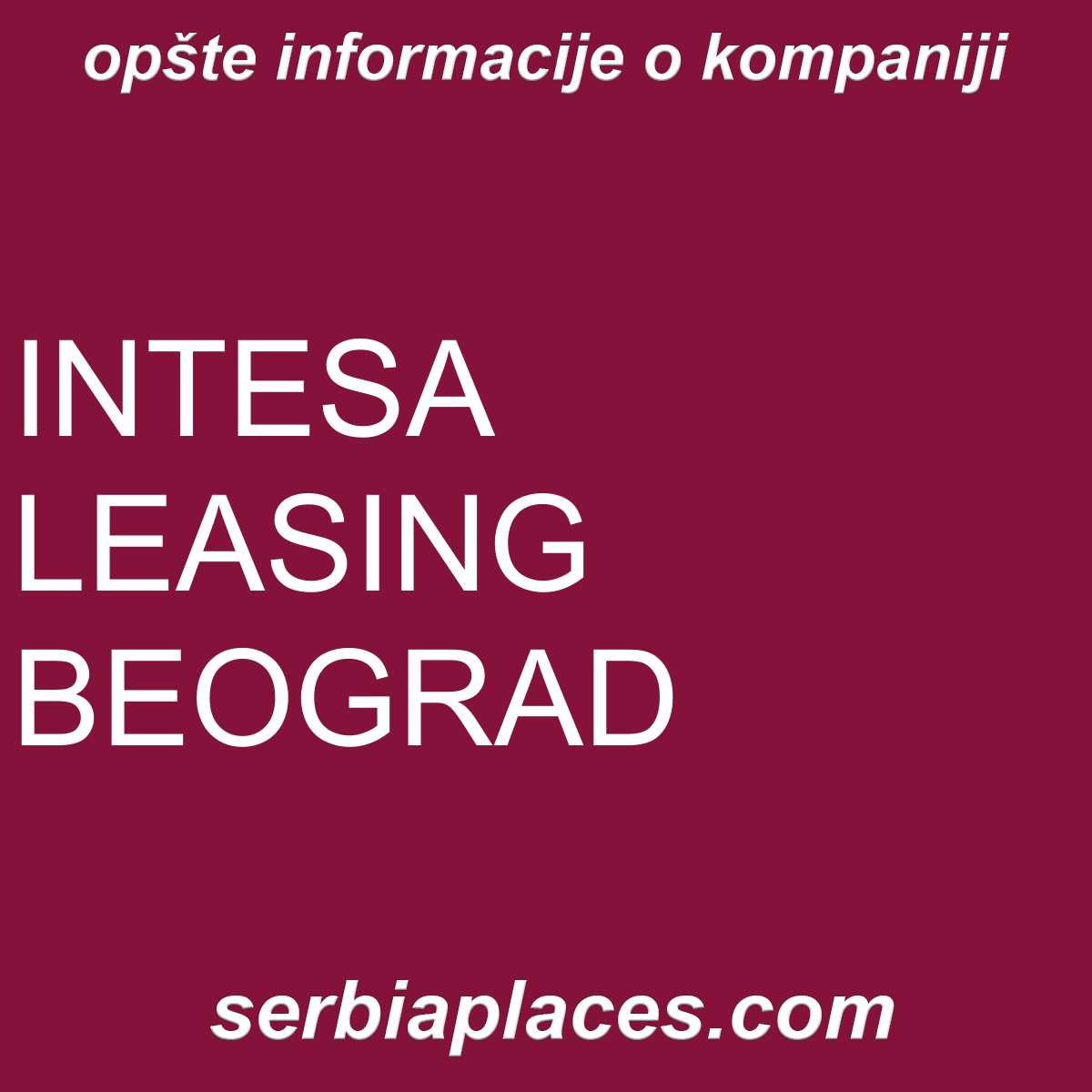 INTESA LEASING BEOGRAD