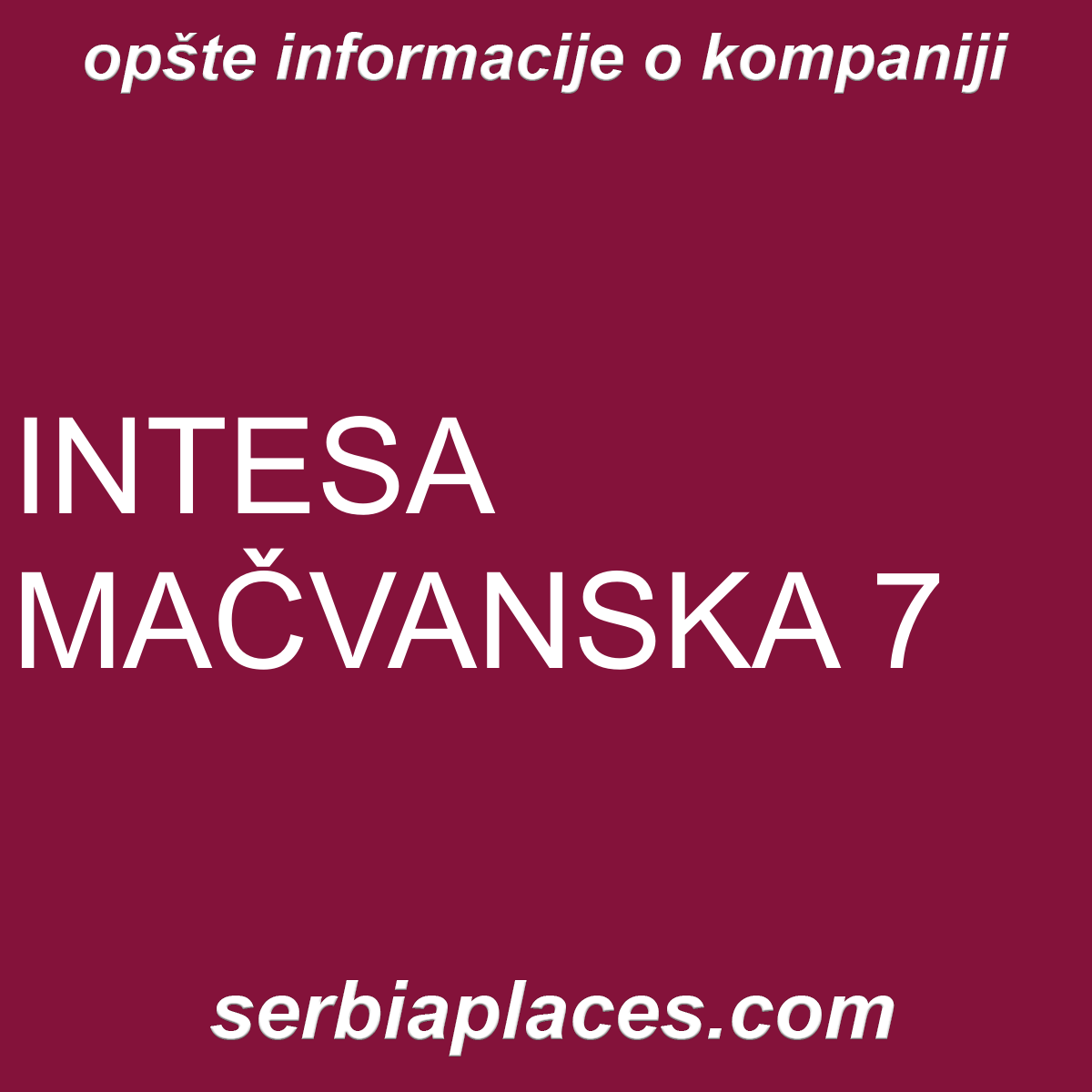 INTESA MAČVANSKA 7