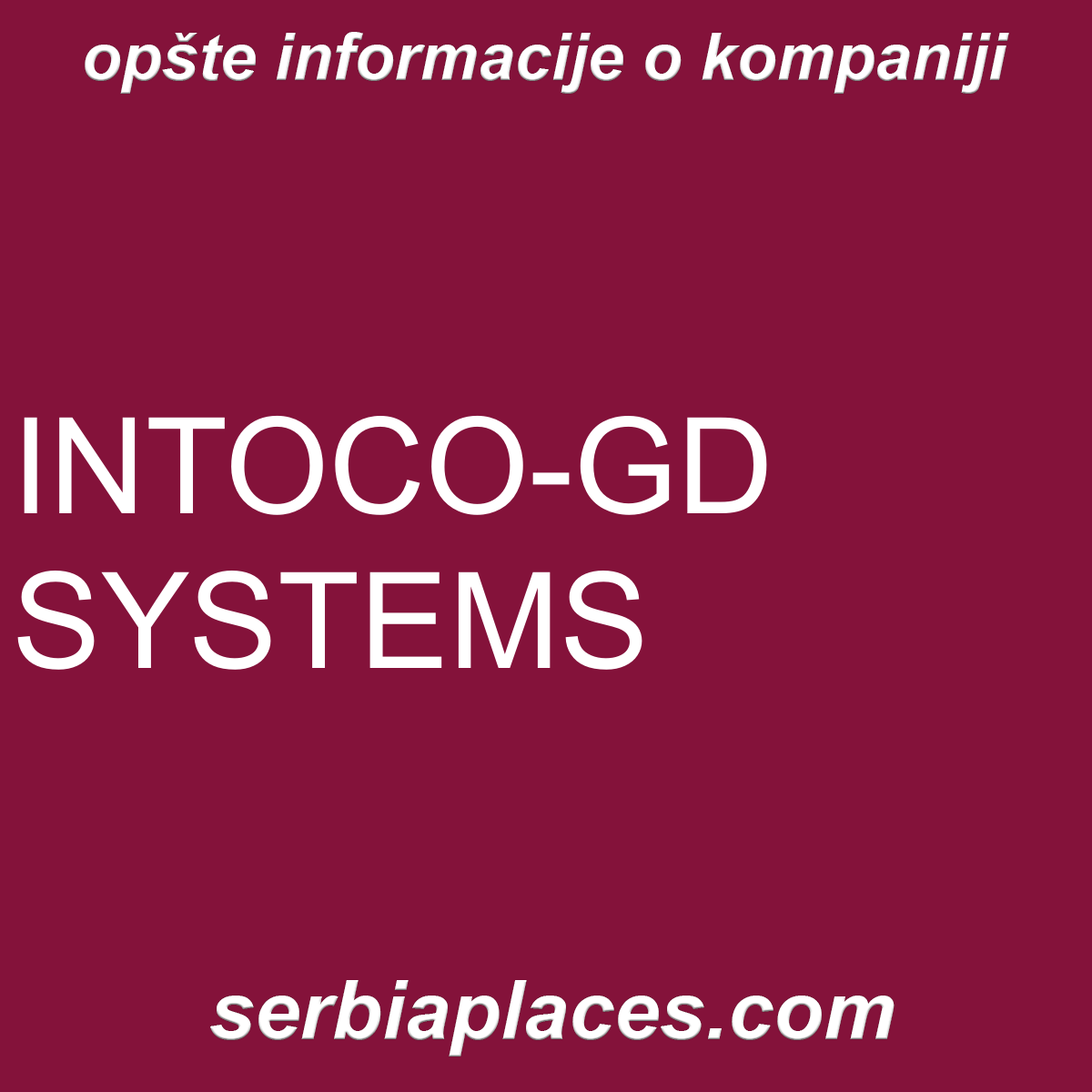 INTOCO-GD SYSTEMS