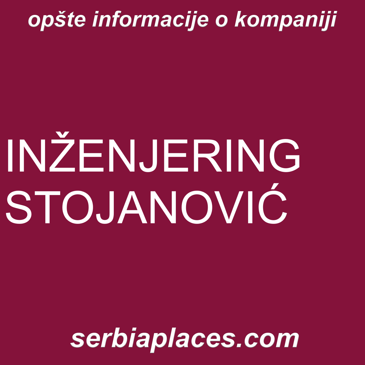 INŽENJERING STOJANOVIĆ
