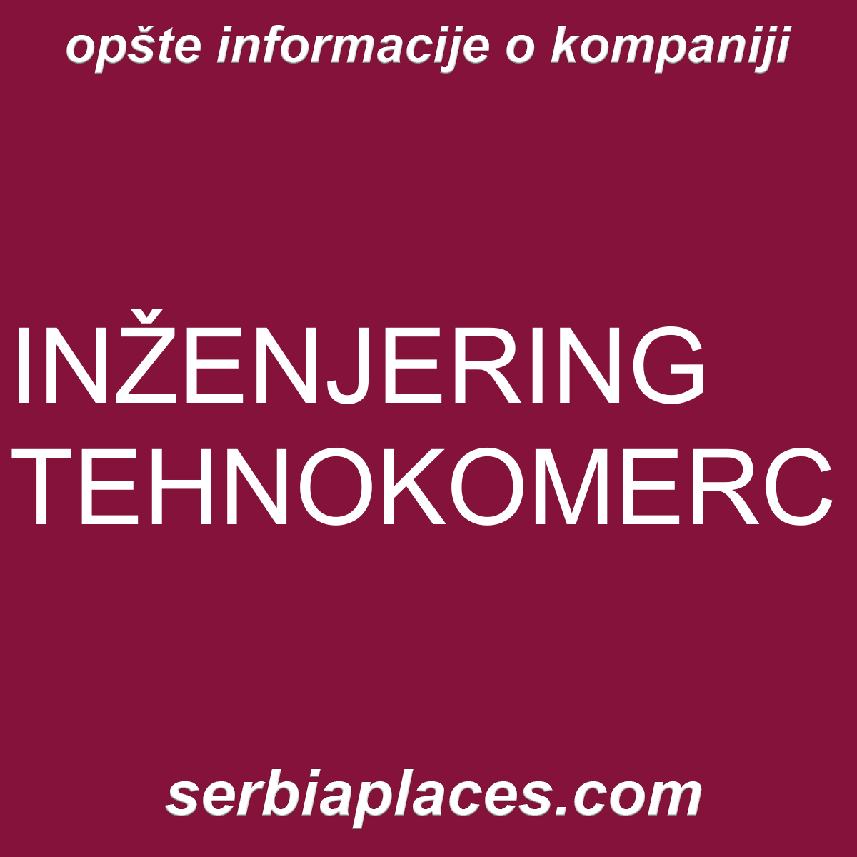 INŽENJERING TEHNOKOMERC