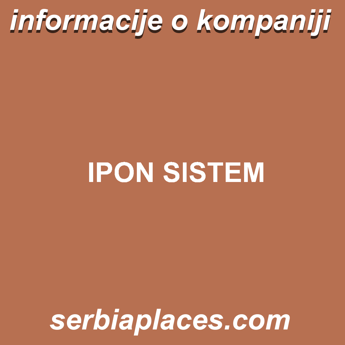 IPON SISTEM