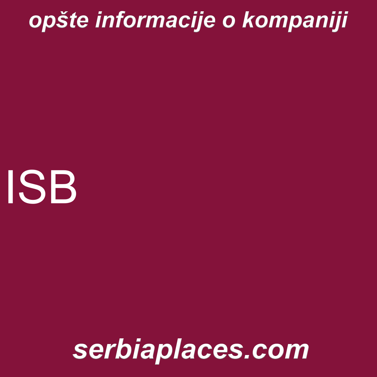 ISB