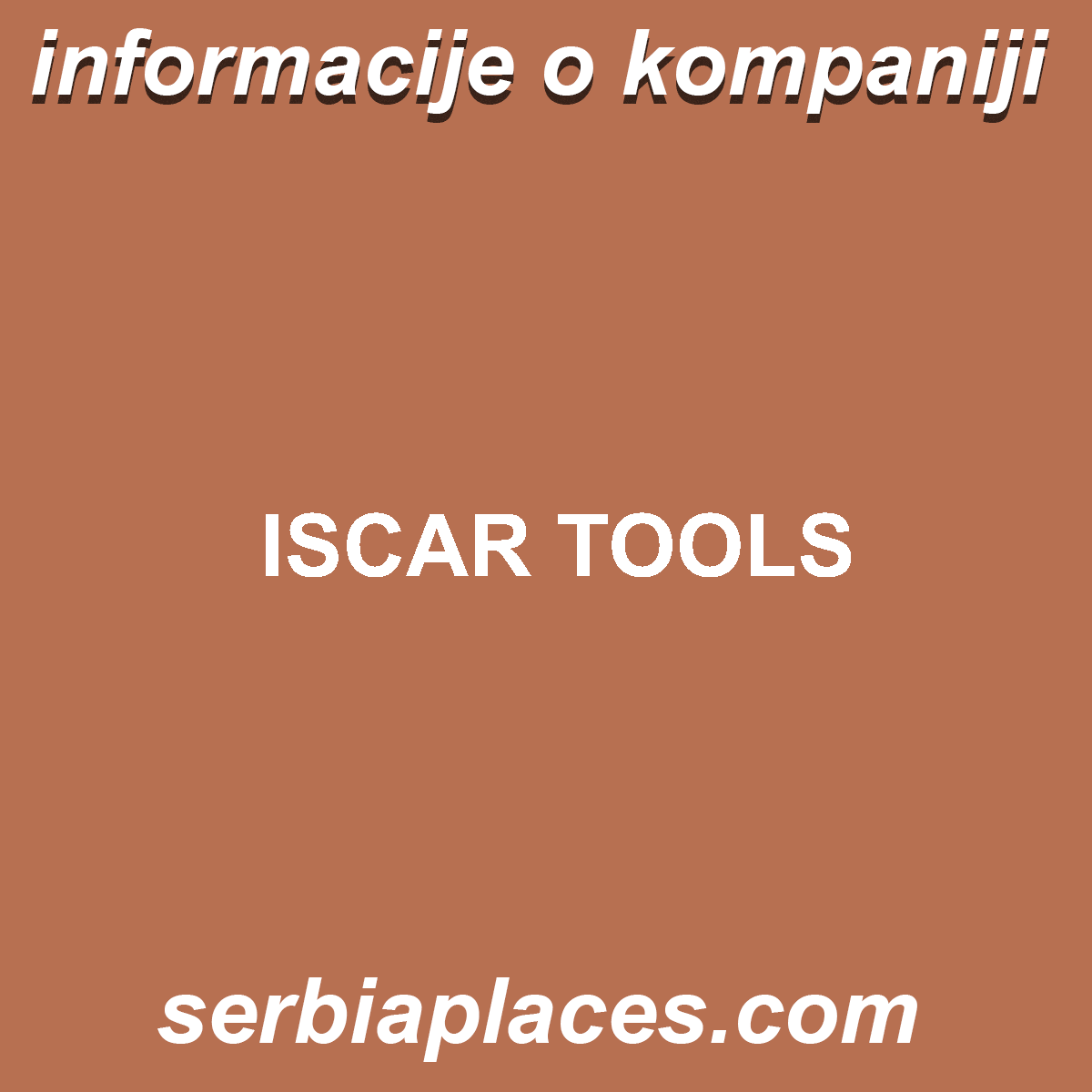 ISCAR TOOLS