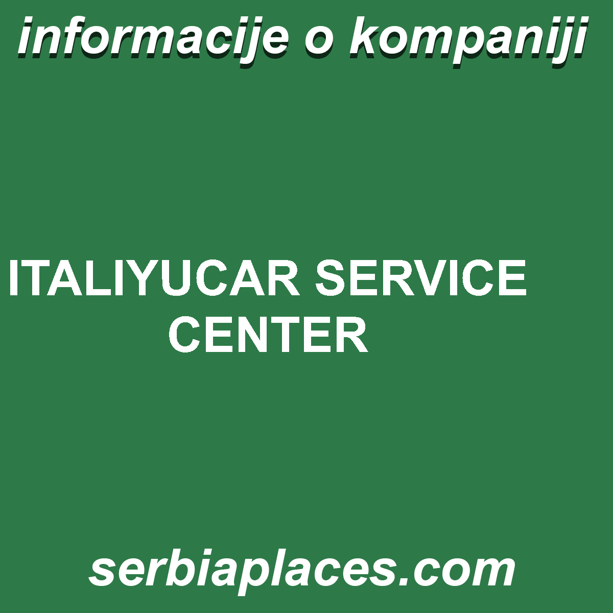 ITALIYUCAR SERVICE CENTER