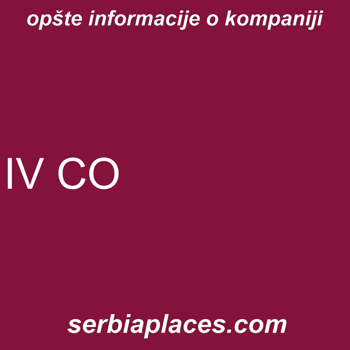 IV CO