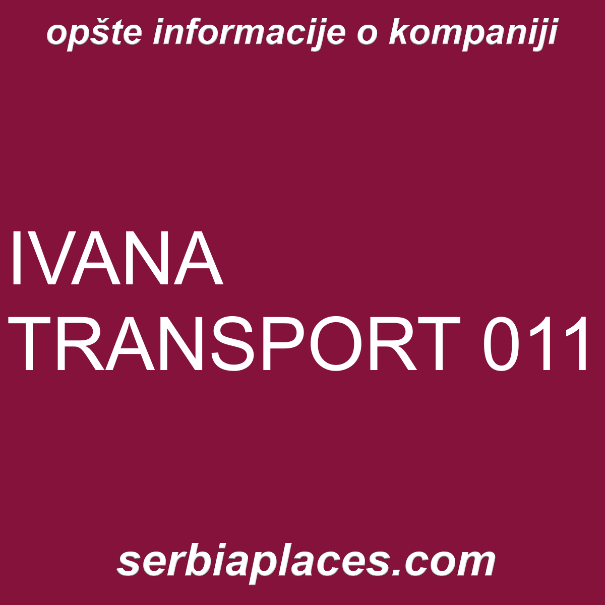 IVANA TRANSPORT 011