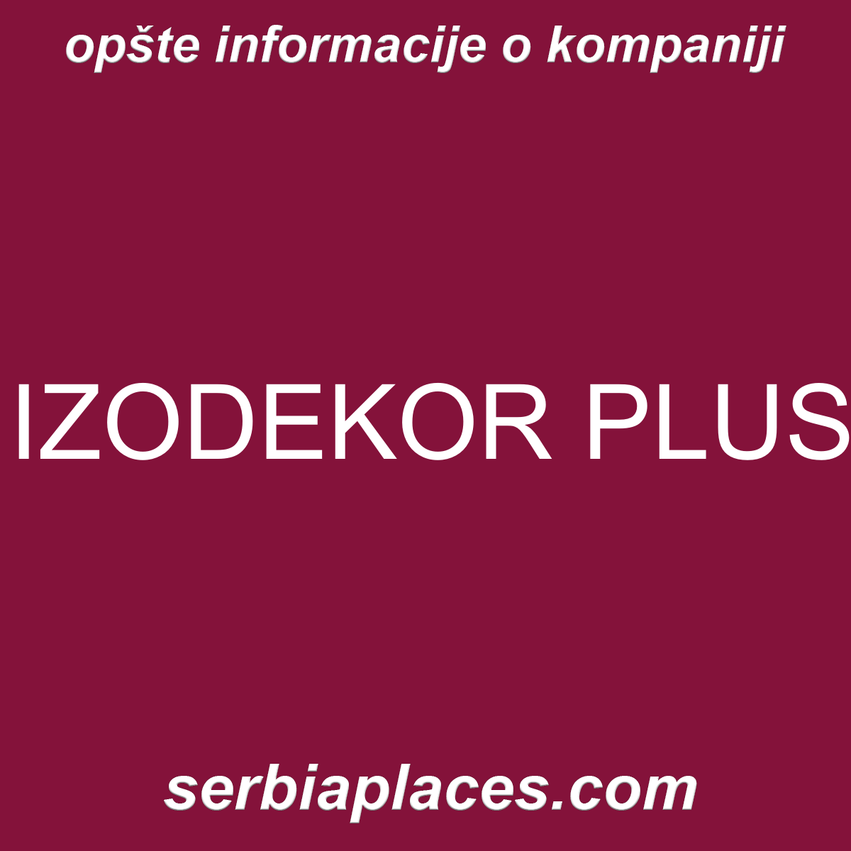 IZODEKOR PLUS