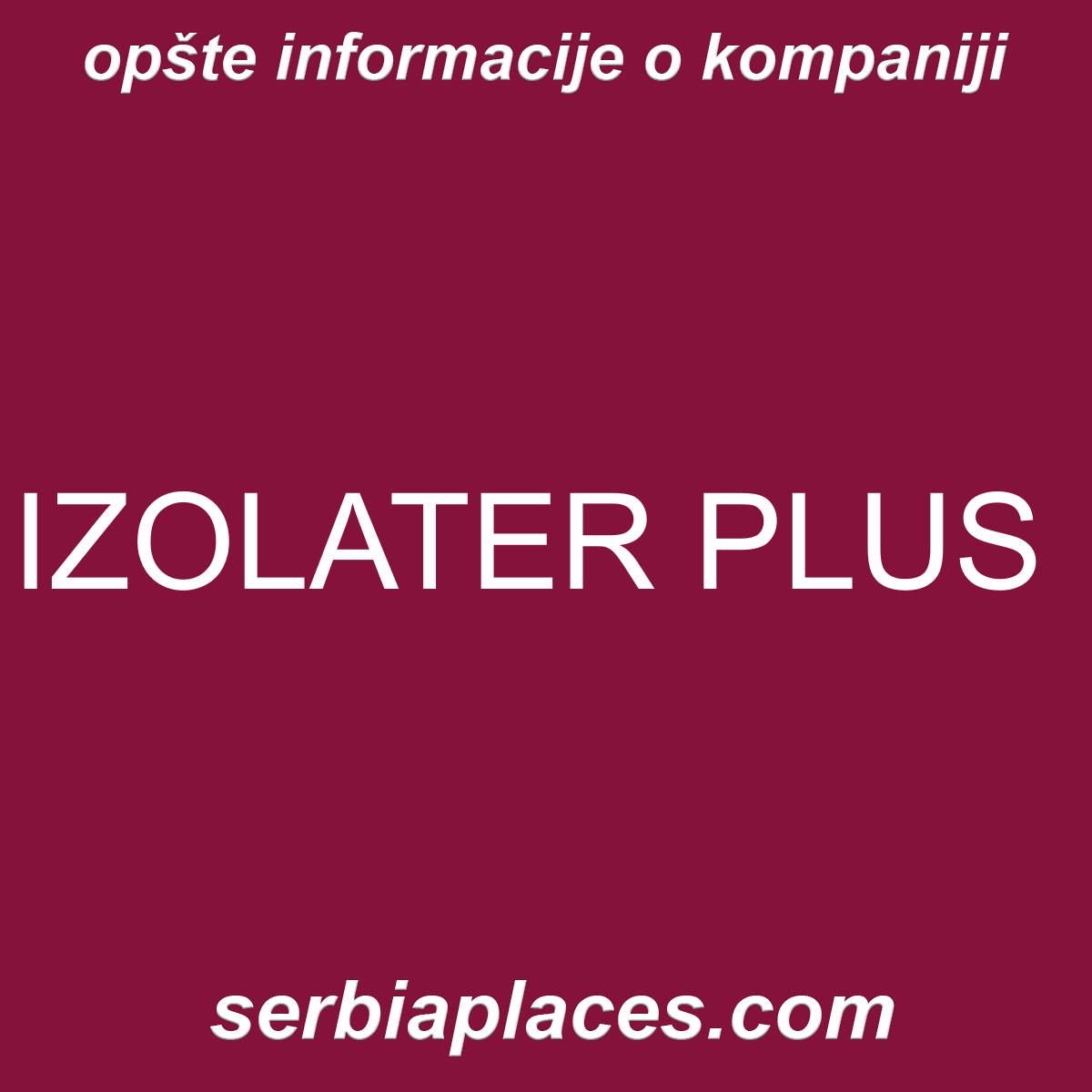 IZOLATER PLUS
