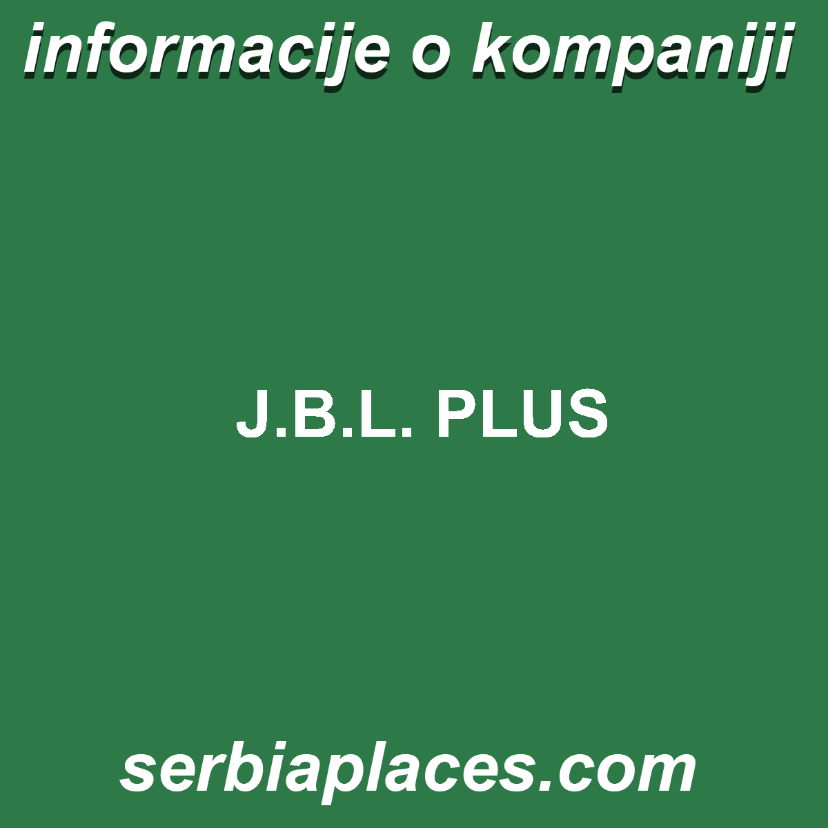 J.B.L. PLUS