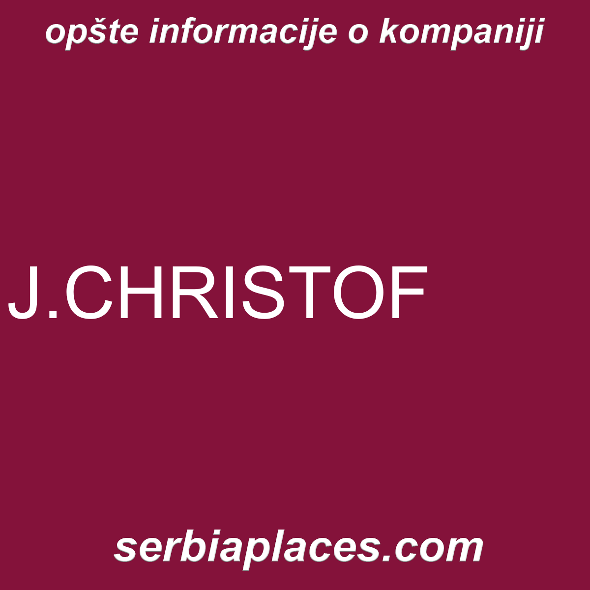 J.CHRISTOF