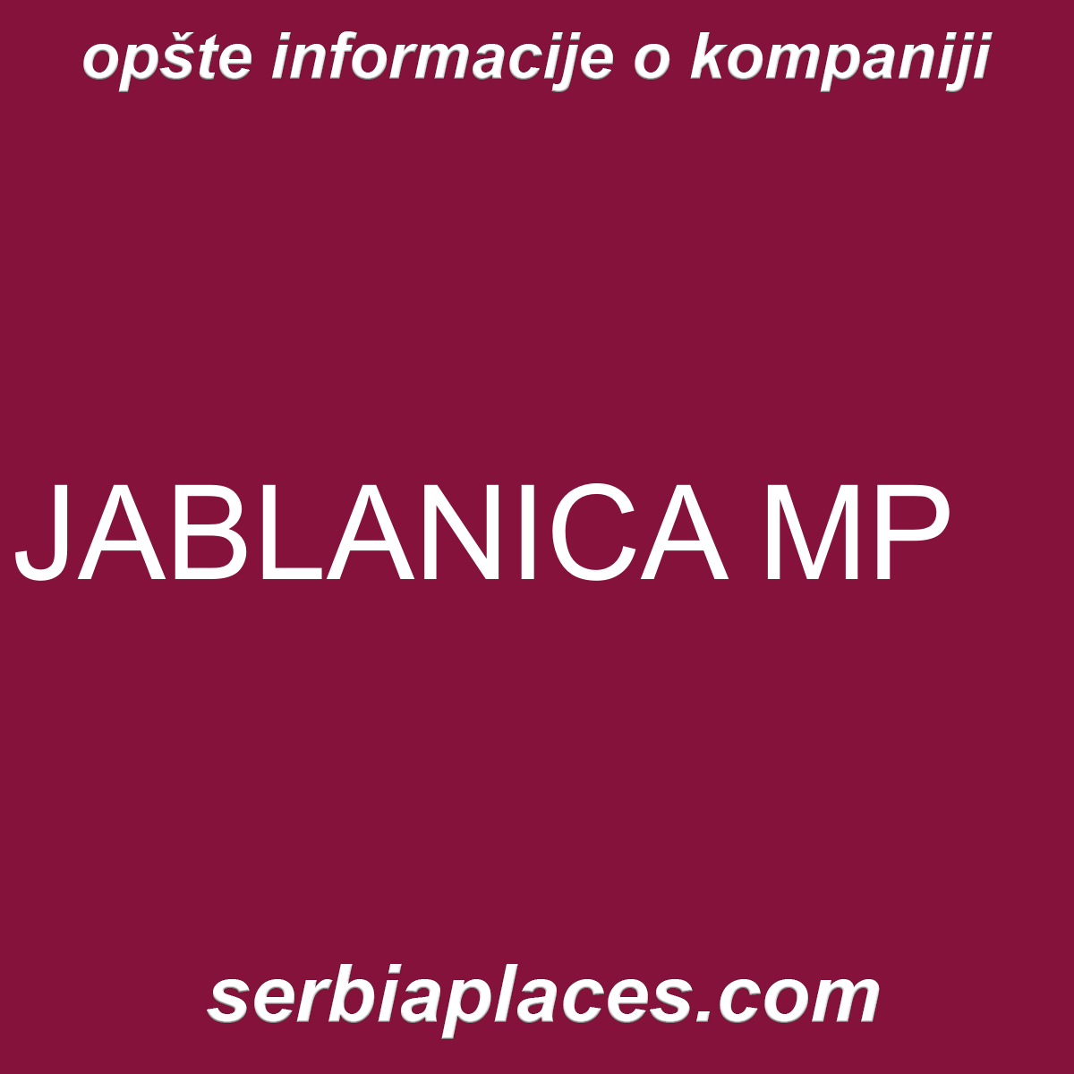 JABLANICA MP