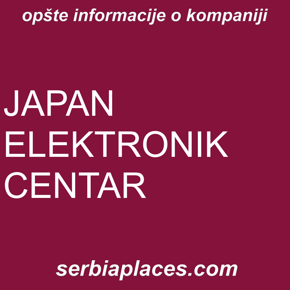 JAPAN ELEKTRONIK CENTAR
