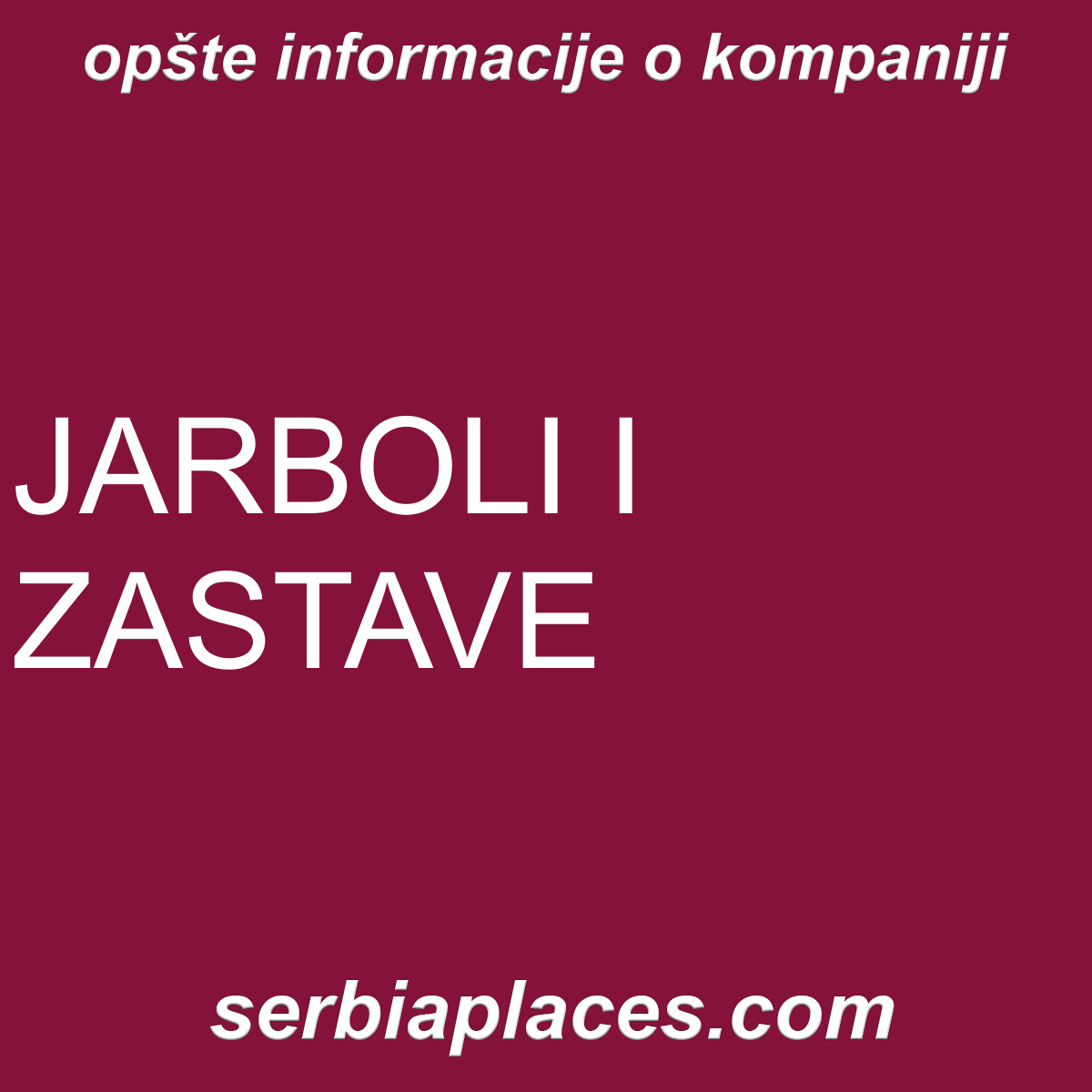 JARBOLI I ZASTAVE