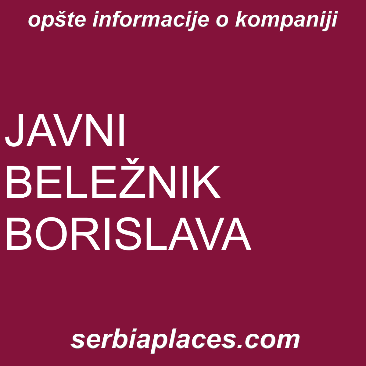 JAVNI BELEŽNIK BORISLAVA ROKVIĆ