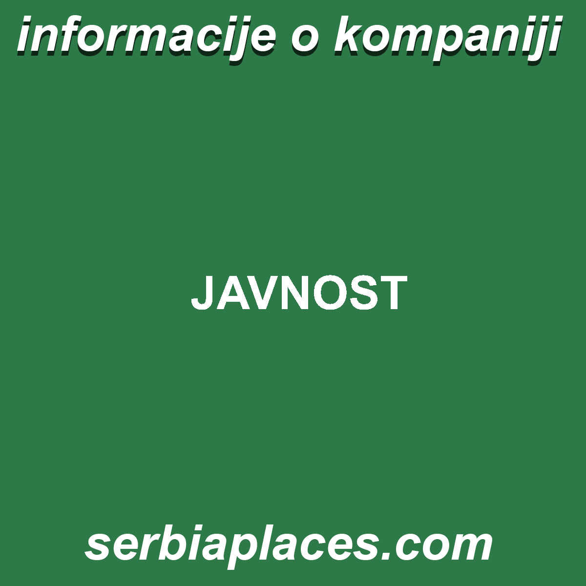 JAVNOST