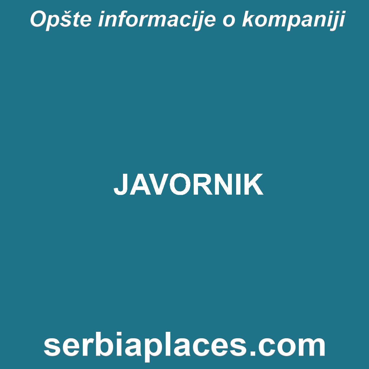 JAVORNIK