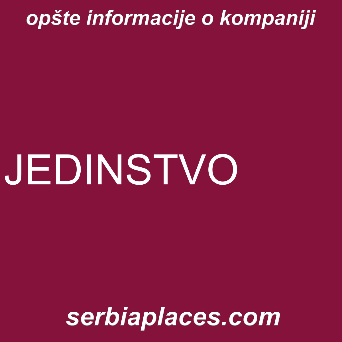 JEDINSTVO