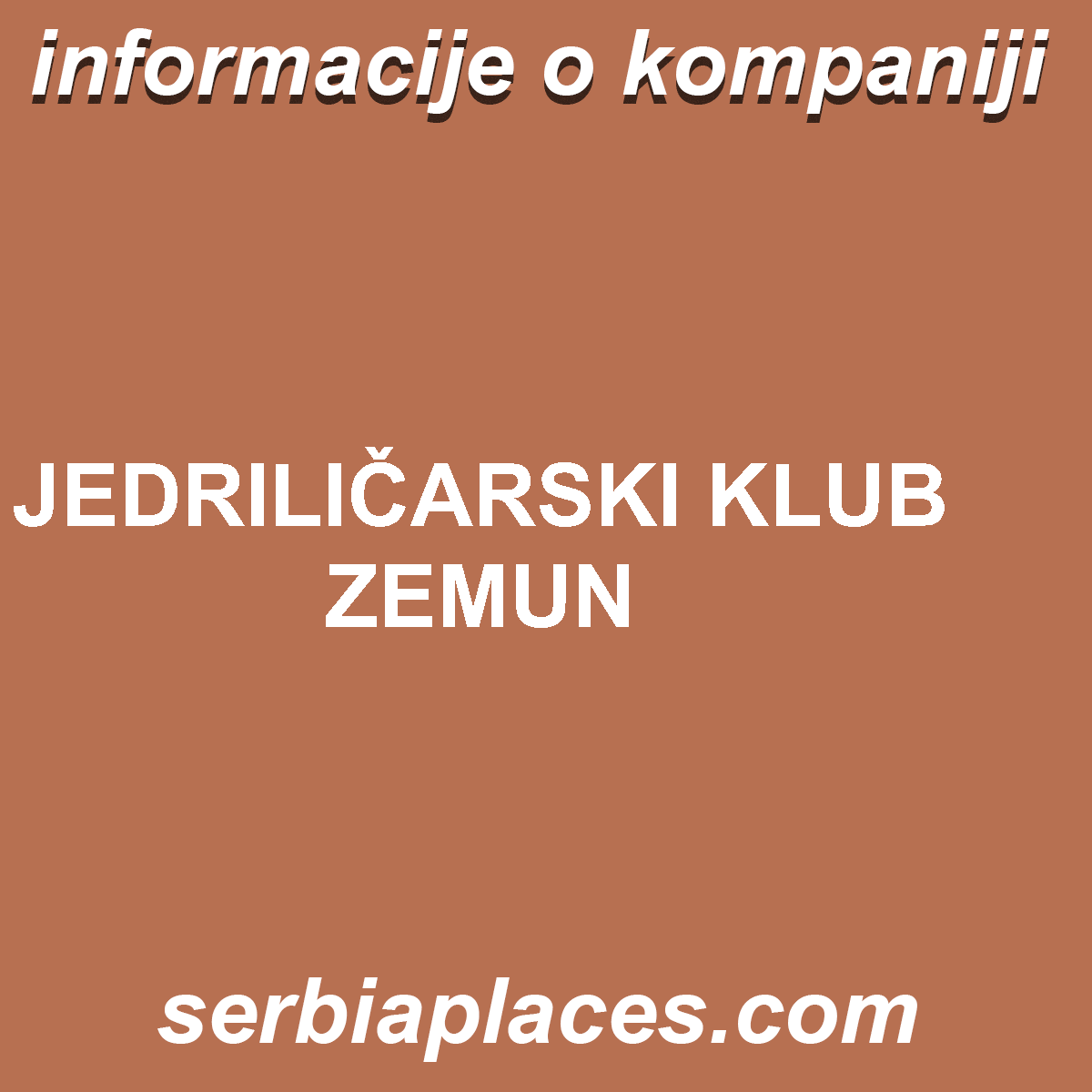 JEDRILIČARSKI KLUB ZEMUN