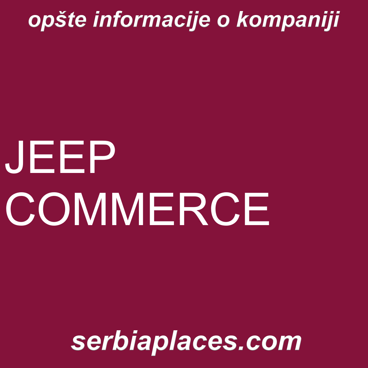 JEEP COMMERCE