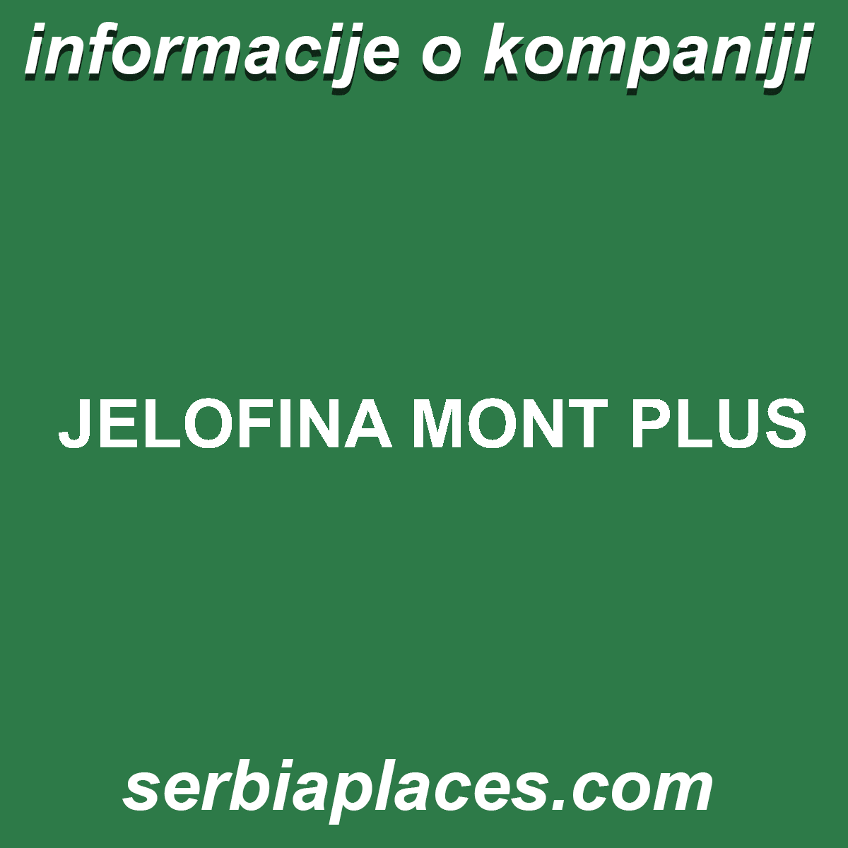 JELOFINA MONT PLUS