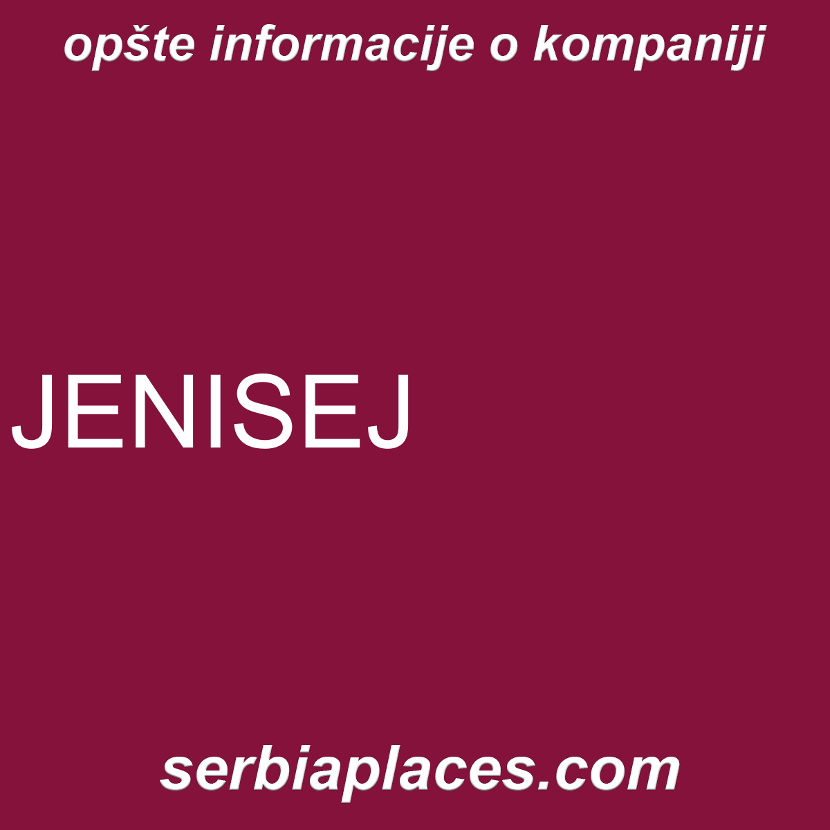 JENISEJ