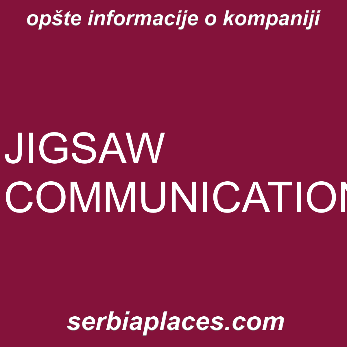 JIGSAW COMMUNICATIONS