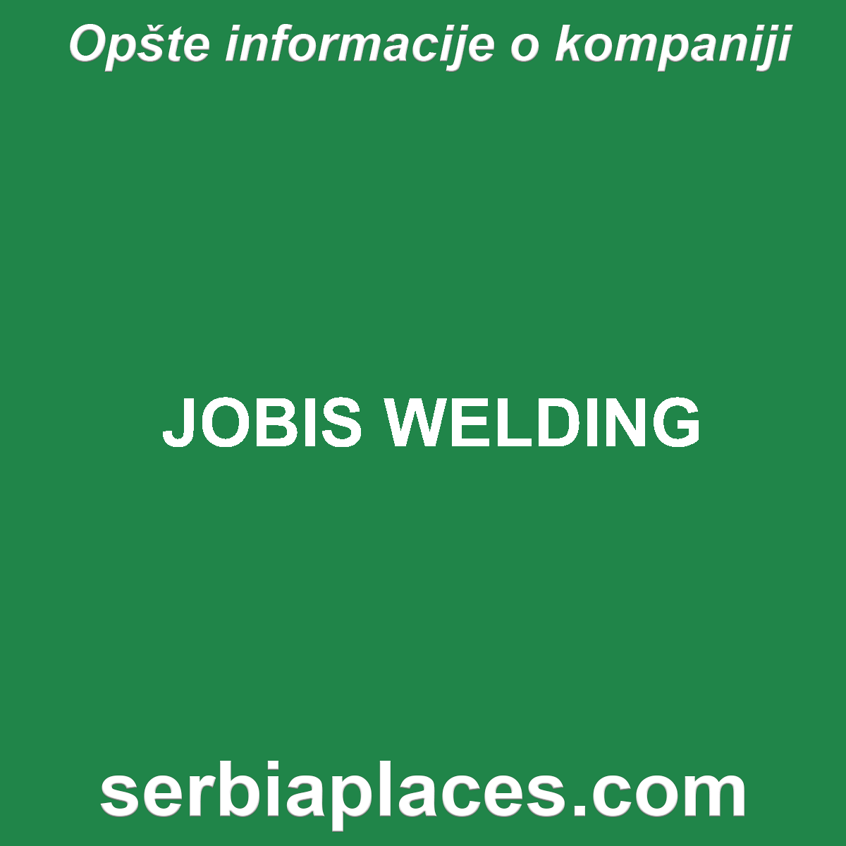 JOBIS WELDING