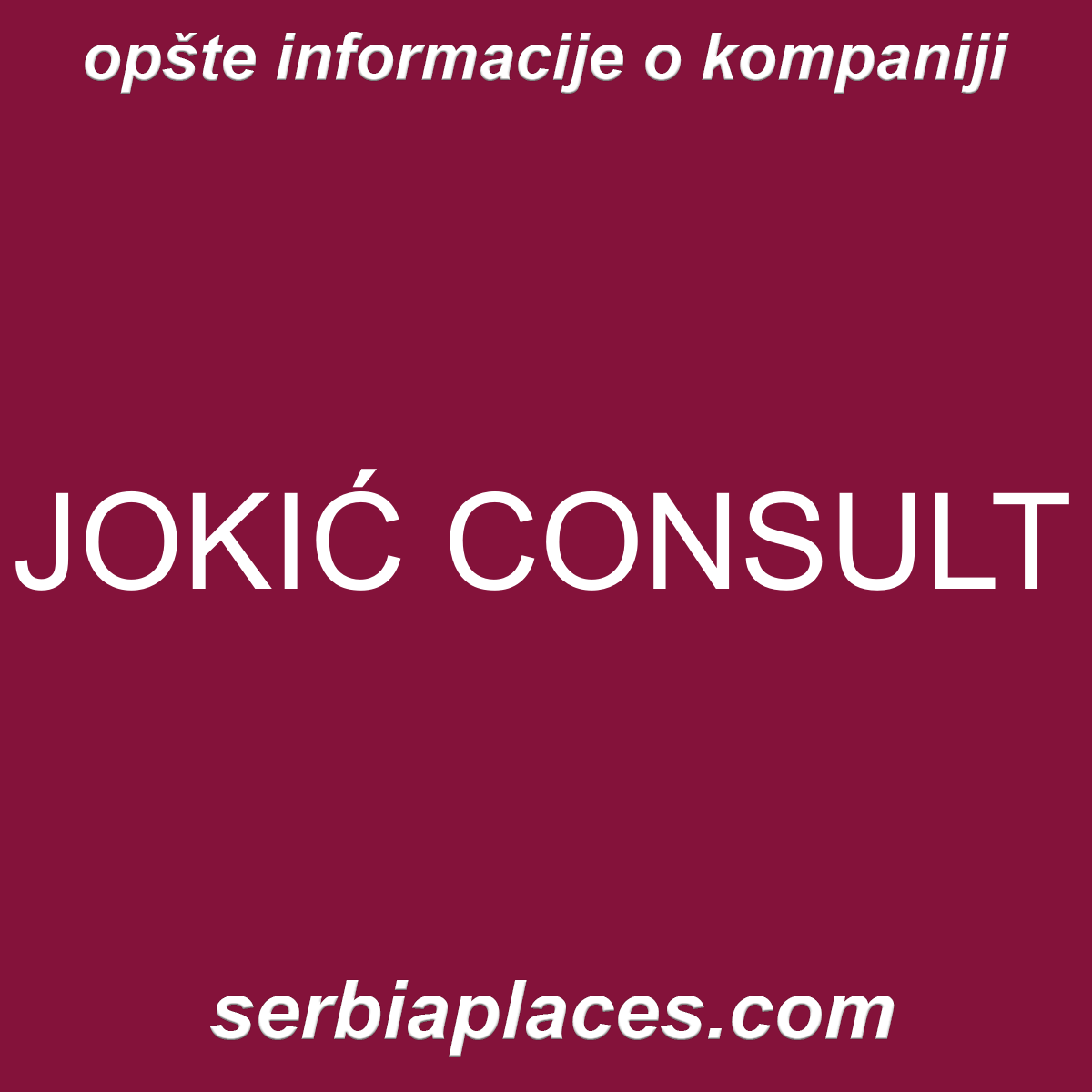 JOKIĆ CONSULT