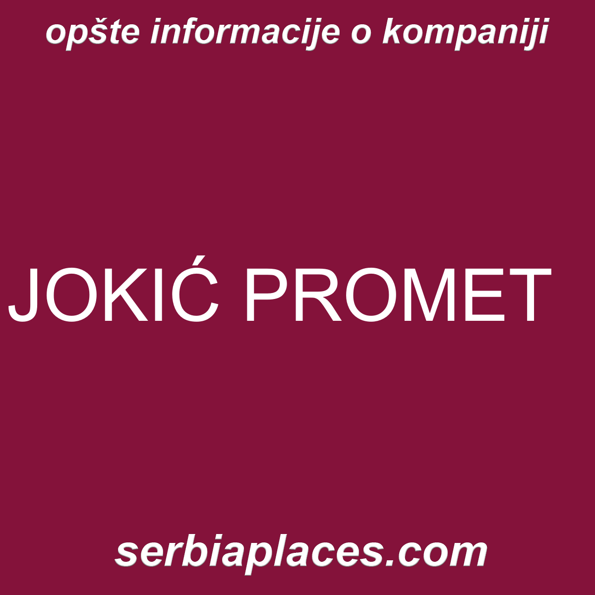 JOKIĆ PROMET