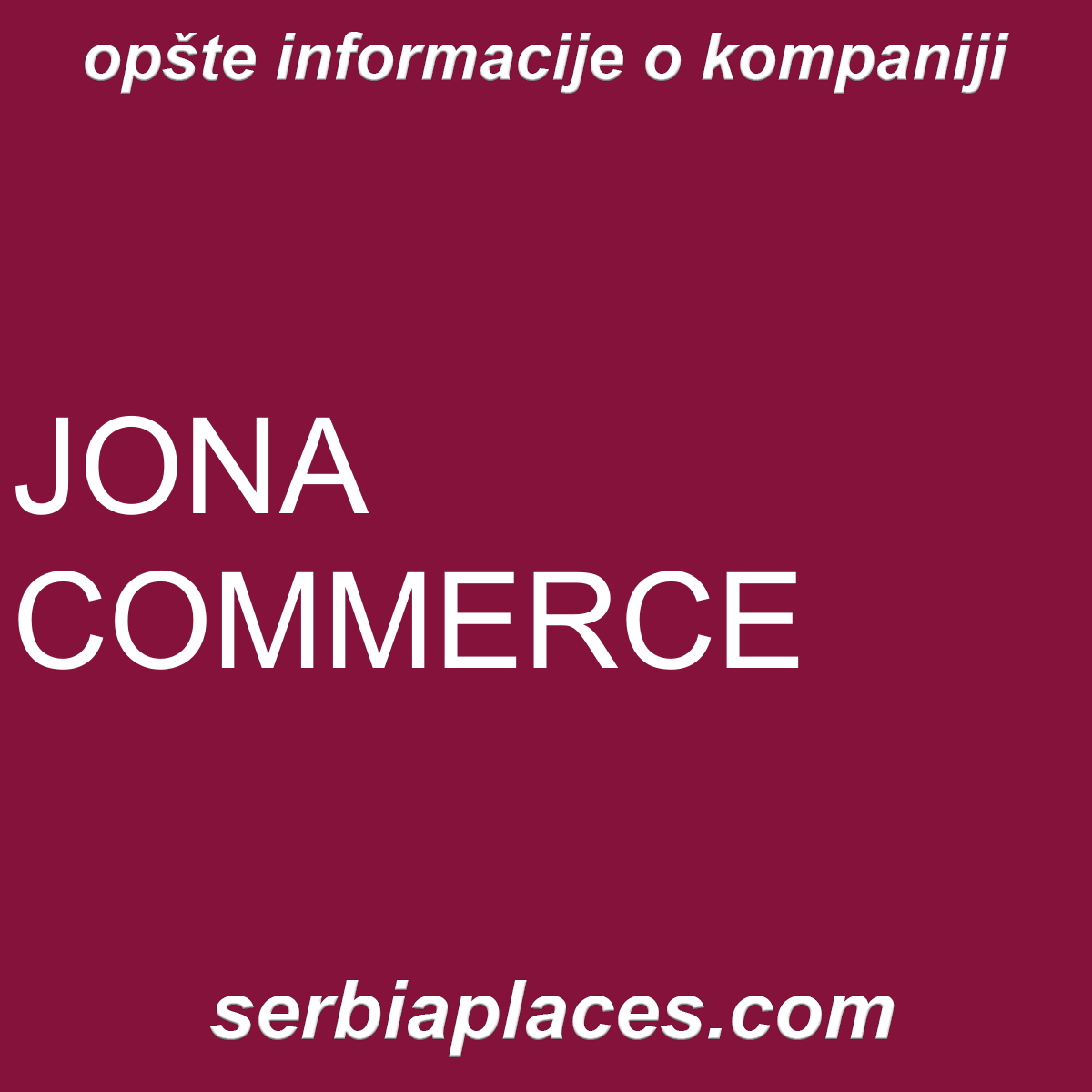 JONA COMMERCE