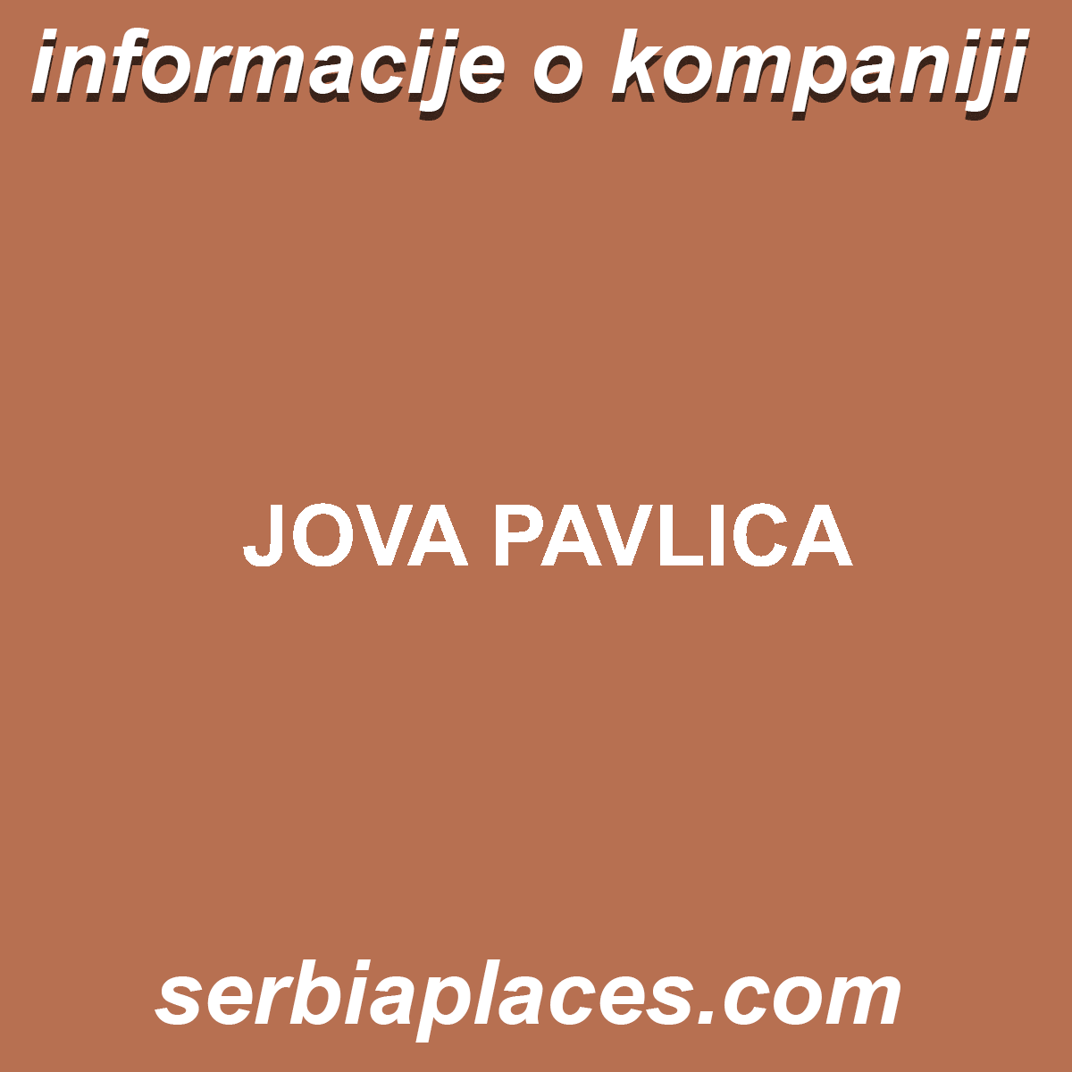 JOVA PAVLICA