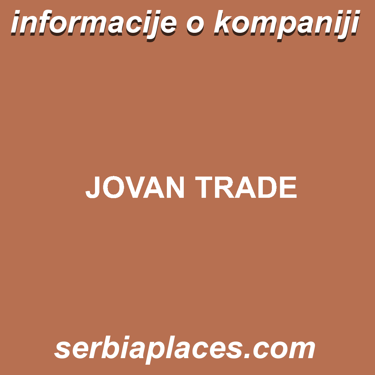 JOVAN TRADE