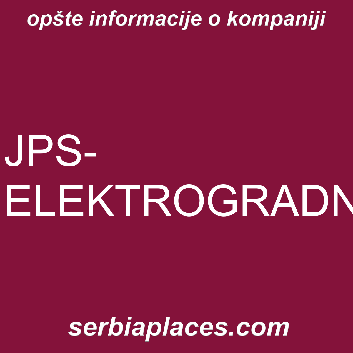 JPS-ELEKTROGRADNJA
